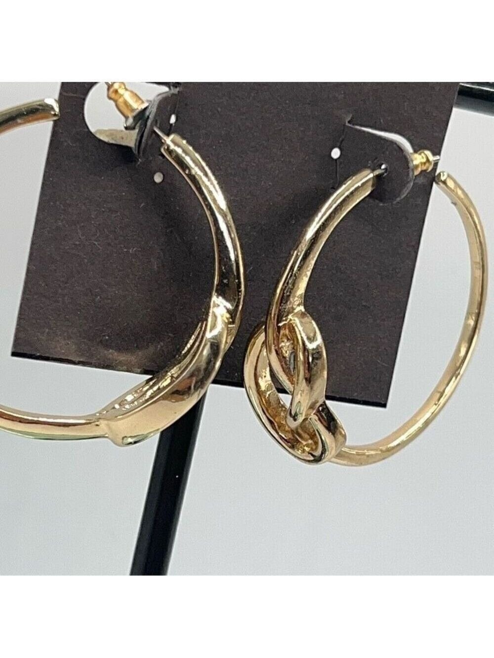G by Gennaro Knotted Gold Hoops Earrings